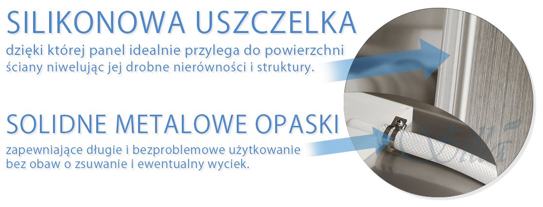 Sprchový panel 9832 čierny