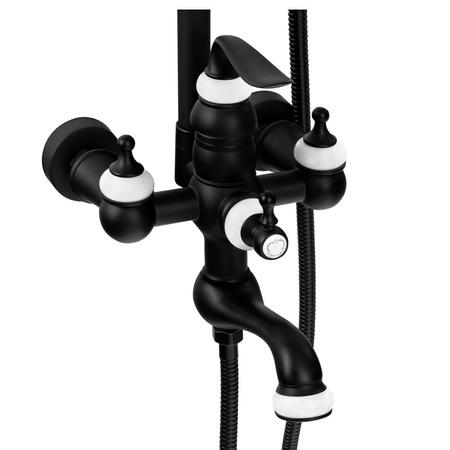 NÁSTENNÁ SPRCHOVÁ SÚPRAVA RETRO MATILDA S-1201B ČIERNA