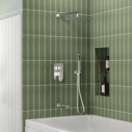 PODOMIETKOVÁ SPRCHOVÁ SADA S VÝTOKOM S-1193 CHRÓM