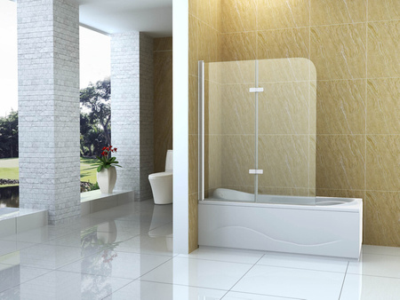 MARION DVOJKRÍDLOVÁ SPRCHOVÁ ZÁSTENA 80X140 POHYBLIVÁ CHRÓM