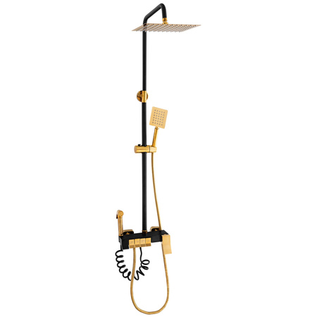 SPRCHOVÁ SÚPRAVA NA STENU CLARA S-1195BG ČIERNA/ZLATÁ