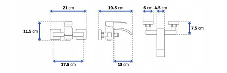 NÁSTENNÁ VODOVODNÁ BATÉRIA NEIRA S-1079G ZLATÁ