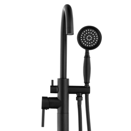 Voľne stojaca vaňová batéria ROSA Retro S-1221B čierna