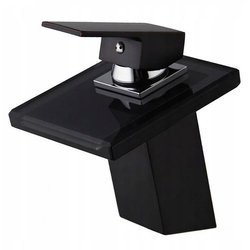 UMÝVADLOVÁ BATÉRIA LUNA SKLENENÁ NÍZKA STOJACA S-1002B DARK