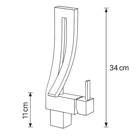 VYSOKÁ OTOČNÁ UMÝVADLOVÁ BATÉRIA GREKA S-1074W BIELA