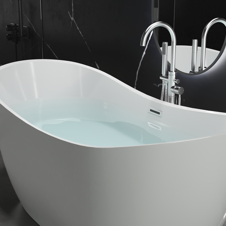 VOĽNE STOJACA AKRYLOVÁ VAŇA GRACE 170×80×72 BIELA