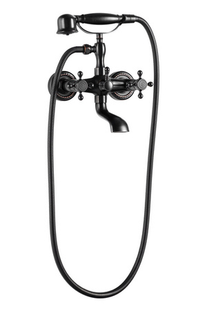 NÁSTENNÁ VODOVODNÁ BATÉRIA CAMILLA RETRO S-1167B ČIERNA