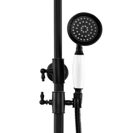 NÁSTENNÁ SPRCHOVÁ SÚPRAVA RETRO MATILDA S-1201B ČIERNA