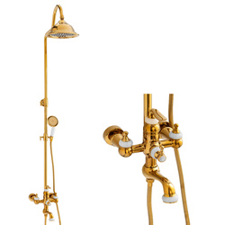 SPRCHOVÁ SÚPRAVA NÁSTENNÁ RETRO MATILDA S-1201G ZLATÁ