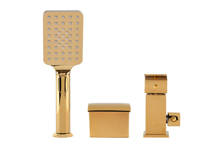 TROJOTVOROVÁ VAŇOVÁ BATÉRIA CASCADE NA VAŇU S-1169G ZLATÁ