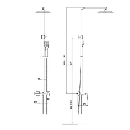 SPRCHOVÁ SÚPRAVA HUGO S-1132 ČIERNA ZLATÁ
