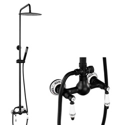 SPRCHOVÁ SÚPRAVA NÁSTENNÁ RETRO PALOMA S-1198B ČIERNA