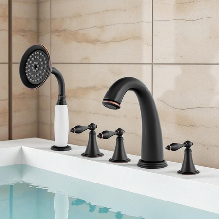 BATERIA VAŇOVÁ 5-OTVOROVÁ RETRO S-1214BV ČIERNA VINTAGE