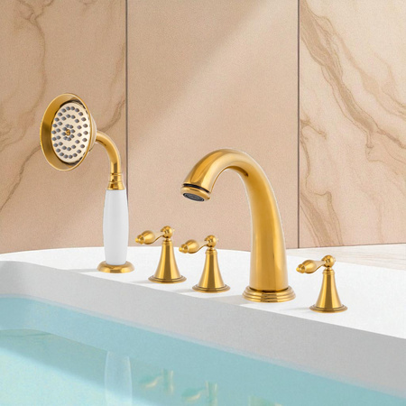 BATERIA VAŇOVÁ 5-OTVOROVÁ RETRO S-1214G ZLATÁ