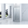 SKLADACIE SPRCHOVÉ DVERE BOSTON - 190 X 95 CM CHRÓM