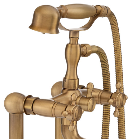 VOĽNE STOJACA RETRO VAŇOVÁ BATÉRIA CAMILLA S-1071V STARÉ ZLATO