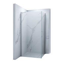 SPRCHOVÝ KÚT FRANKLIN ŠTVORCOVÝ TRANSPARENTNÝ - 80X80X190 CHRÓM