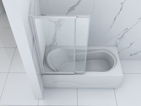 SPENCER DVOJKRÍDLOVÁ VAŇOVÁ ZÁSTENA 120X150 POSUVNÁ BIELA