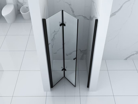 SKLADACIE SPRCHOVÉ DVERE BOSTON - 190 X 70 CM CHRÓM