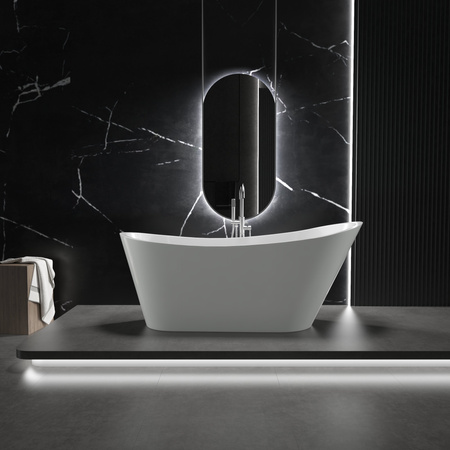 VOĽNE STOJACA AKRYLOVÁ VAŇA ALLISON 170×75×72 BIELA