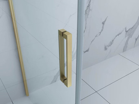 SPRCHOVÝ KÚT WILSON ŠTVORCOVÝ TRANSPARENTNÝ - 80X80X190 CHRÓM