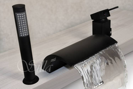 VODOVODNÁ BATÉRIA CASCADE S-1006B 3-OTVOROVÁ ČIERNA