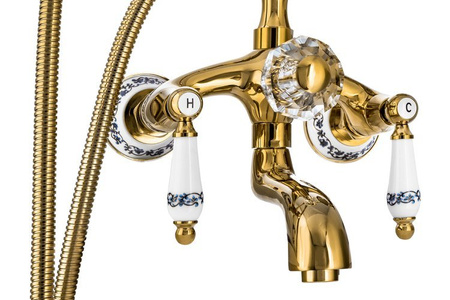 NÁSTENNÁ VODOVODNÁ BATÉRIA PALOMA RETRO S-1126G ZLATÁ