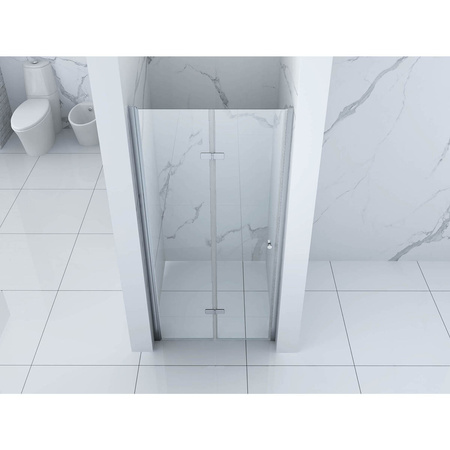 SKLADACIE SPRCHOVÉ DVERE BOSTON - 190 X 70 CM CHRÓM