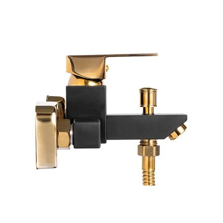 NÁSTENNÁ VODOVODNÁ BATÉRIA CUBO S-1176BG ČIERNA/ZLATÁ