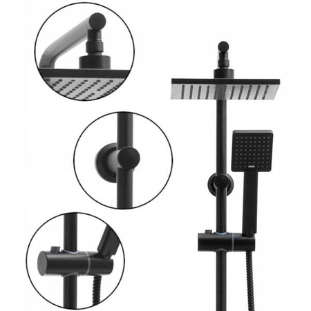 SPRCHOVÁ SÚPRAVA NÁSTENNÁ Y-3005B ČIERNA