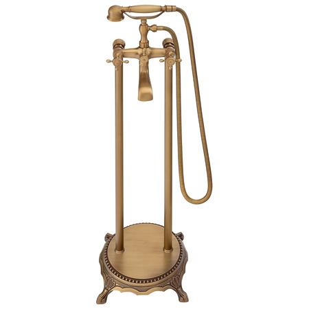 VOĽNE STOJACA RETRO VAŇOVÁ BATÉRIA CAMILLA S-1071V STARÉ ZLATO