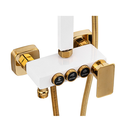 SPRCHOVÝ SET BIANCA NÁSTENNÝ S-1160WG BIELY/ZLATÝ