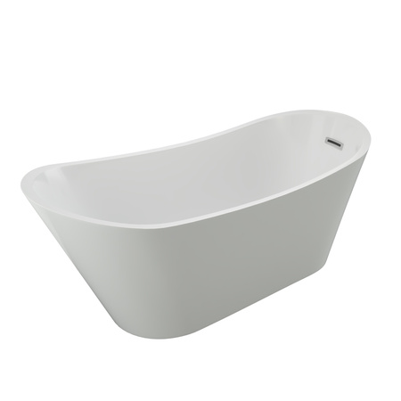 VOĽNE STOJACA AKRYLOVÁ VAŇA ALLISON 170×75×72 BIELA