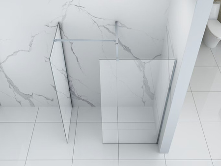 SPRCHOVÁ STENA PALMER WALK-IN DOUBLE 2-DIELNA 90x200 80x200 TRANSPARENTNÝ CHRÓM