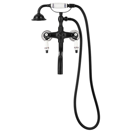 NÁSTENNÁ VODOVODNÁ BATÉRIA PALOMA RETRO S-1184B ČIERNA