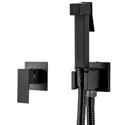 PODOMIETKOVÁ BIDETOVÁ BATÉRIA CUBO - HYGIENICKÁ SADA S-1117B ČIERNA