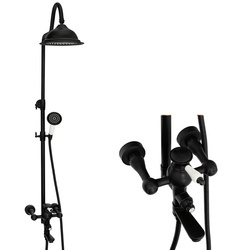 RETRO SPRCHOVÁ SÚPRAVA VERONA NÁSTENNÁ S-1186B ČIERNA