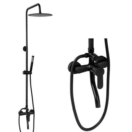 SPRCHOVÝ SET NÁSTENNÝ VALERIA S-1200B ČIERNY