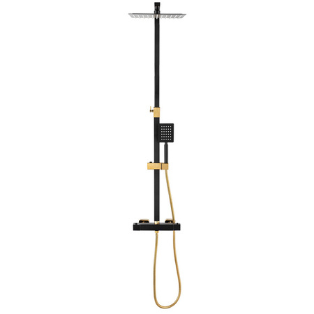 SPRCHOVÁ SÚPRAVA NÁSTENNÁ S TERMOSTATOM S-1164BG ČIERNA/ZLATÁ