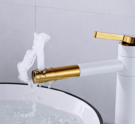 UMÝVADLOVÁ BATÉRIA GIO VYSOKÁ OTOČNÁ S-1084WG BIELA