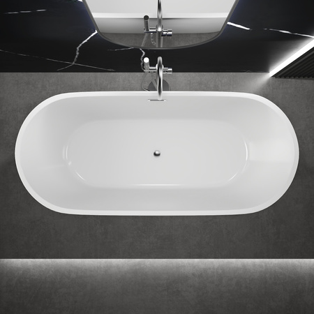 VOĽNE STOJACA VAŇA EMILY AKRYLÁTOVÁ 150×75×58 BIELA