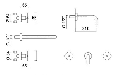 UMÝVADLOVÁ BATÉRIA VERANNI PODOMIETKOVÁ S-1092B ČIERNA