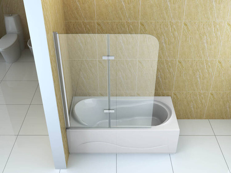 MARION DVOJKRÍDLOVÁ SPRCHOVÁ ZÁSTENA 80X140 POHYBLIVÁ CHRÓM