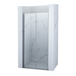 SKLADACIE SPRCHOVÉ DVERE BOSTON - 190 X 75 CM CHRÓM