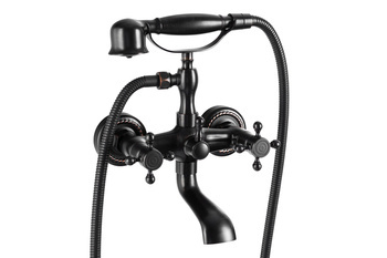 NÁSTENNÁ VODOVODNÁ BATÉRIA CAMILLA RETRO S-1167B ČIERNA