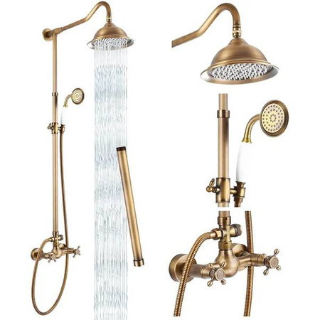 RETRO SPRCHOVÝ SET CAMILLA NÁSTENNÝ S-1158V STARÉ ZLATO