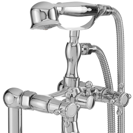 VOĽNE STOJACA RETRO VAŇOVÁ BATÉRIA CAMILLA S-1071 CHRÓM