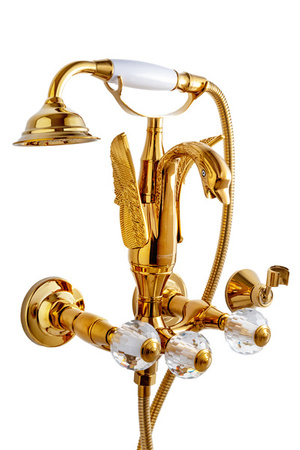 NÁSTENNÁ VODOVODNÁ BATÉRIA SWENNA RETRO S-1177G ZLATÁ