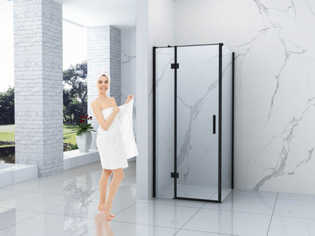 WILSON ŠTVORCOVÁ SPRCHOVÁ KABÍNA TRANSPARENTNÁ - 90X90X190 ČIERNA