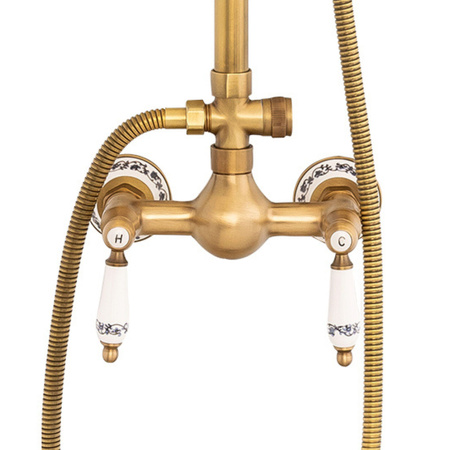 SPRCHOVÁ SÚPRAVA NÁSTENNÁ RETRO PALOMA S-1198G STARÉ ZLATO